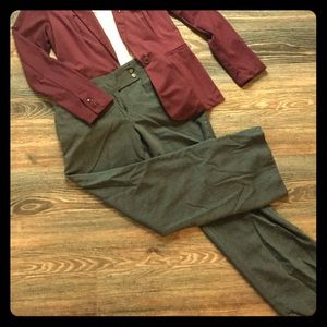 SOLD: Ann Taylor Lindsey fit grey dress slacks